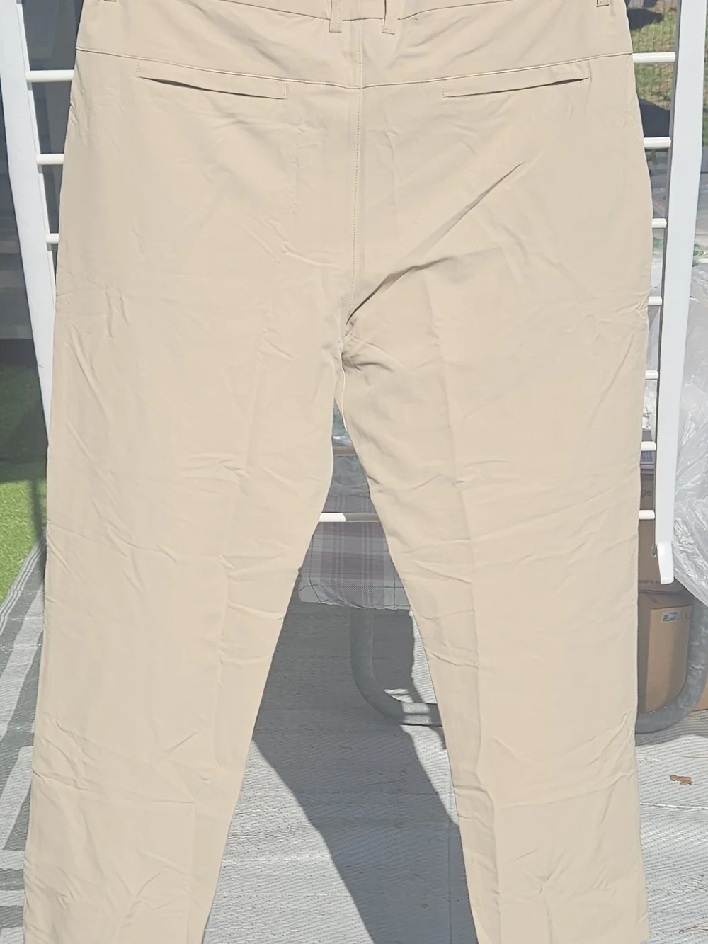 Veboon Men’s Khaki PROFLEX Pants – Cotton Flex Comfort Size 38x30 - Picture 3 of 4